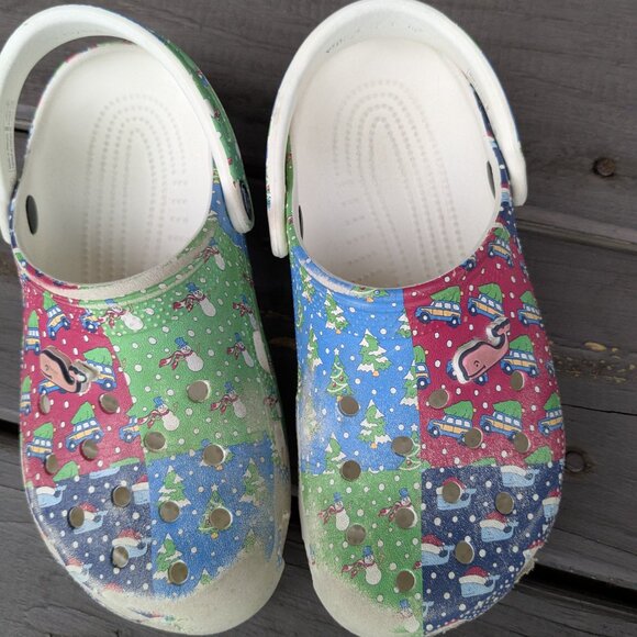 Guc Crocs Kids Classic vineyard vines clogs J4/Big kid 4 - Picture 2 of 10